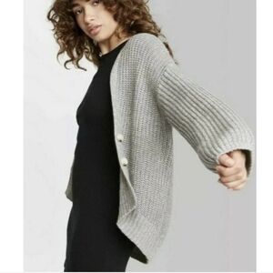 Oversized Button Cardigan